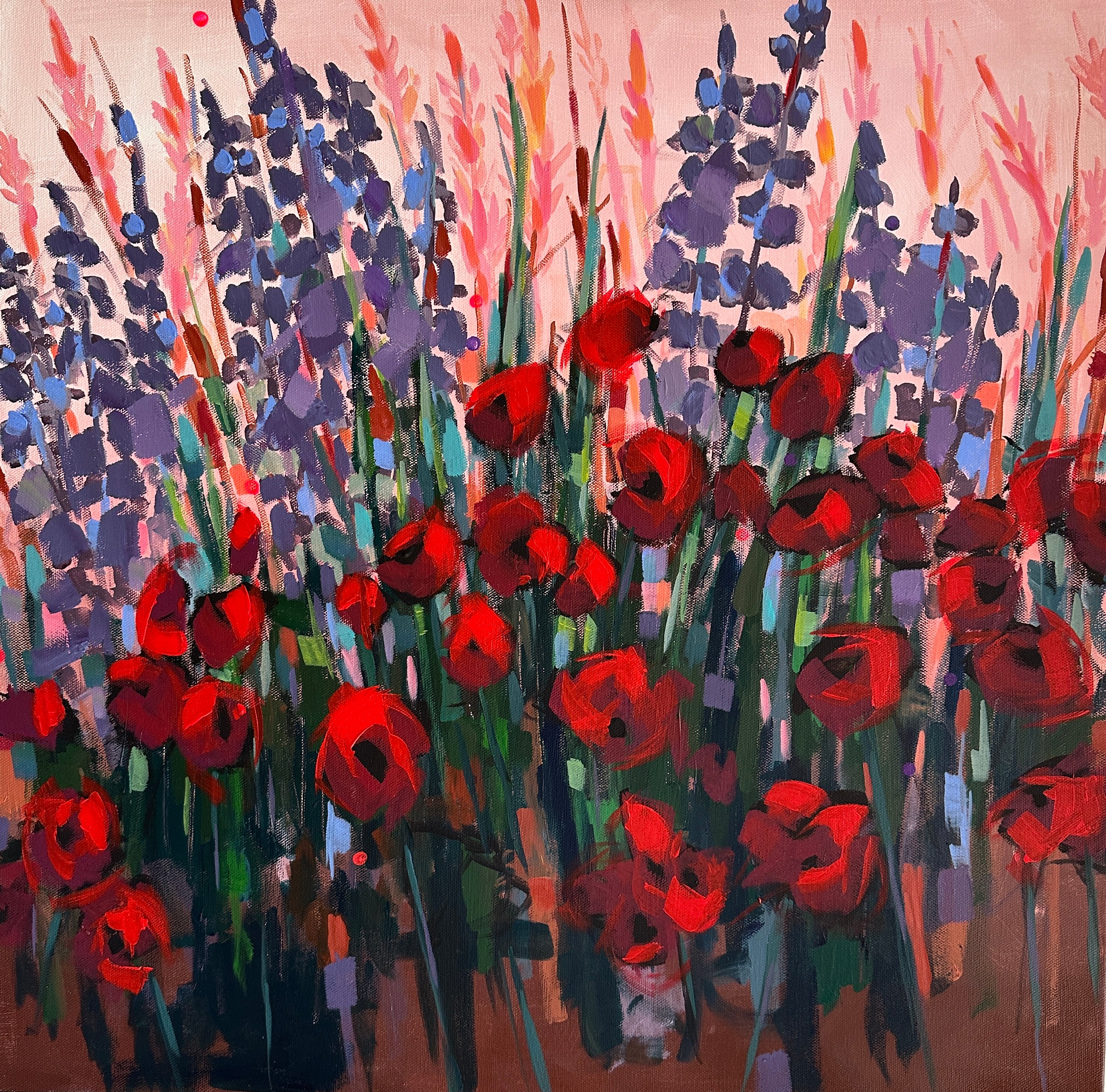 Original Painting: Poppy Field